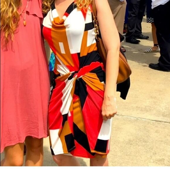 New York & Co Front Twist Sleeveless Dress Size XS - Picture 2 of 5